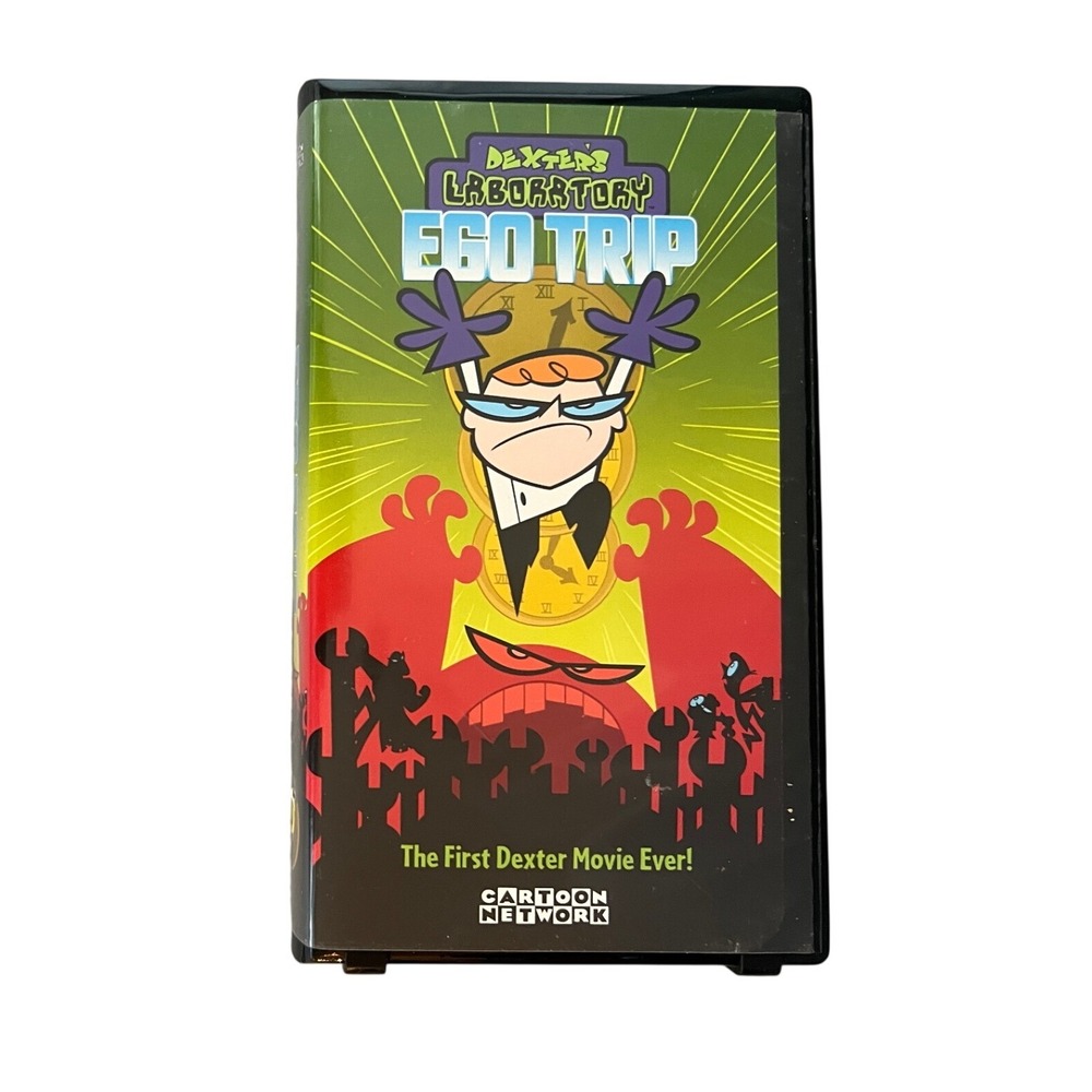 Dexters Laboratory Ego Trip VHS Cartoon Network Movie 2000 Clamshell H1655